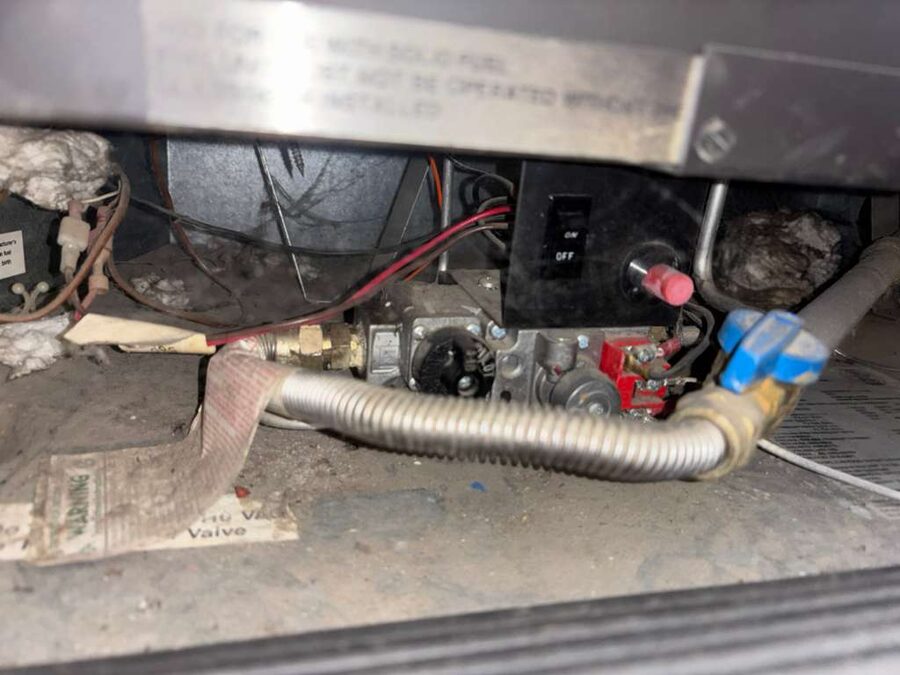 Gas valve and controls inspected